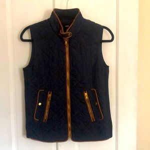 Fate Quilted Vest in Navy